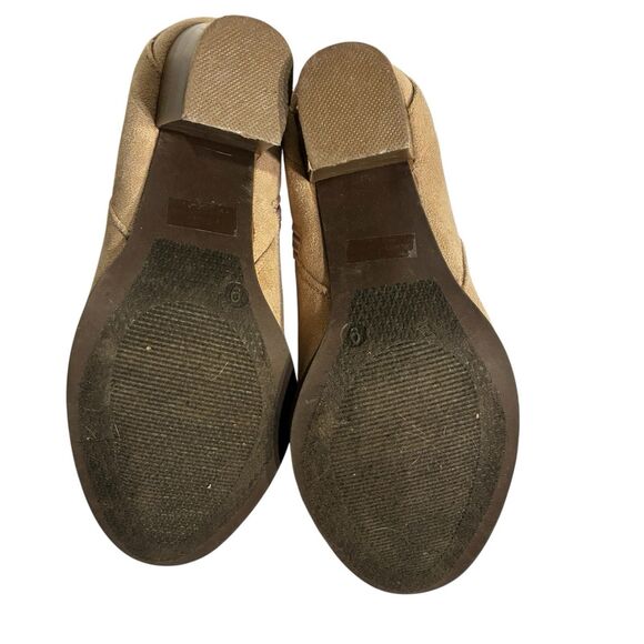 Rue 21 Etc! Women Tan Felt Boots Side Zipper, Laced Back With Tassels Size 9 - Picture 8 of 9